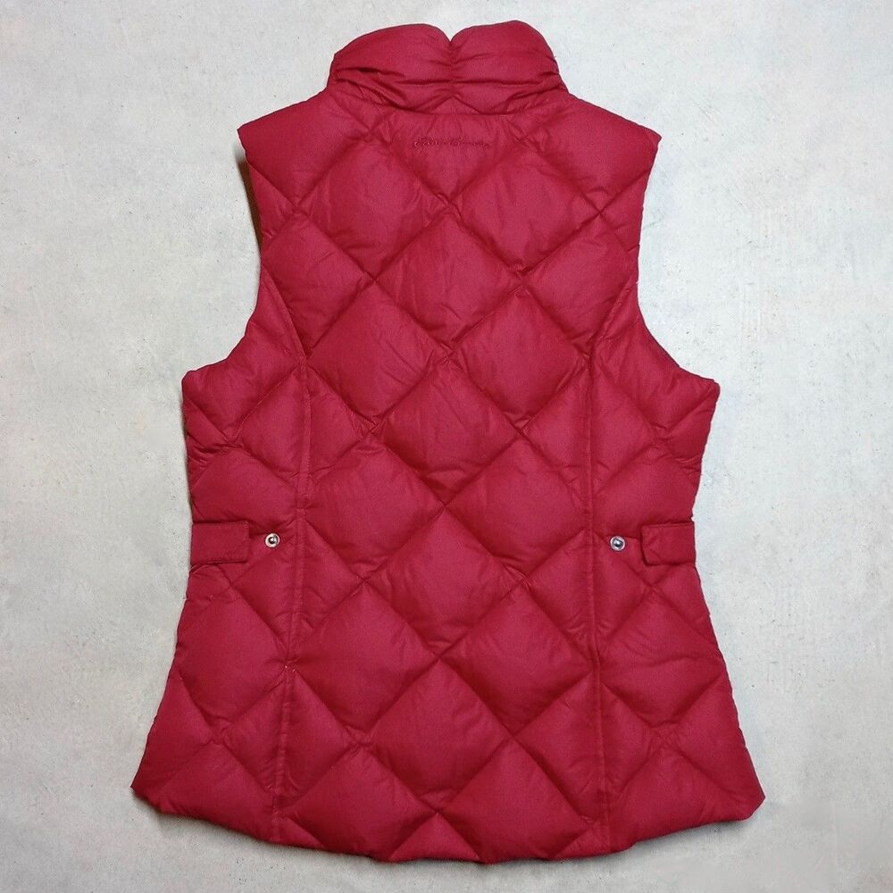Eddie Bauer Goose Down Puffer Vest Womens Size XS Insulated Equestrian EB700 - Picture 3 of 8